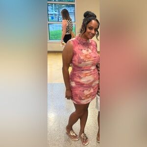 Fashion Nova Pink Floral dress